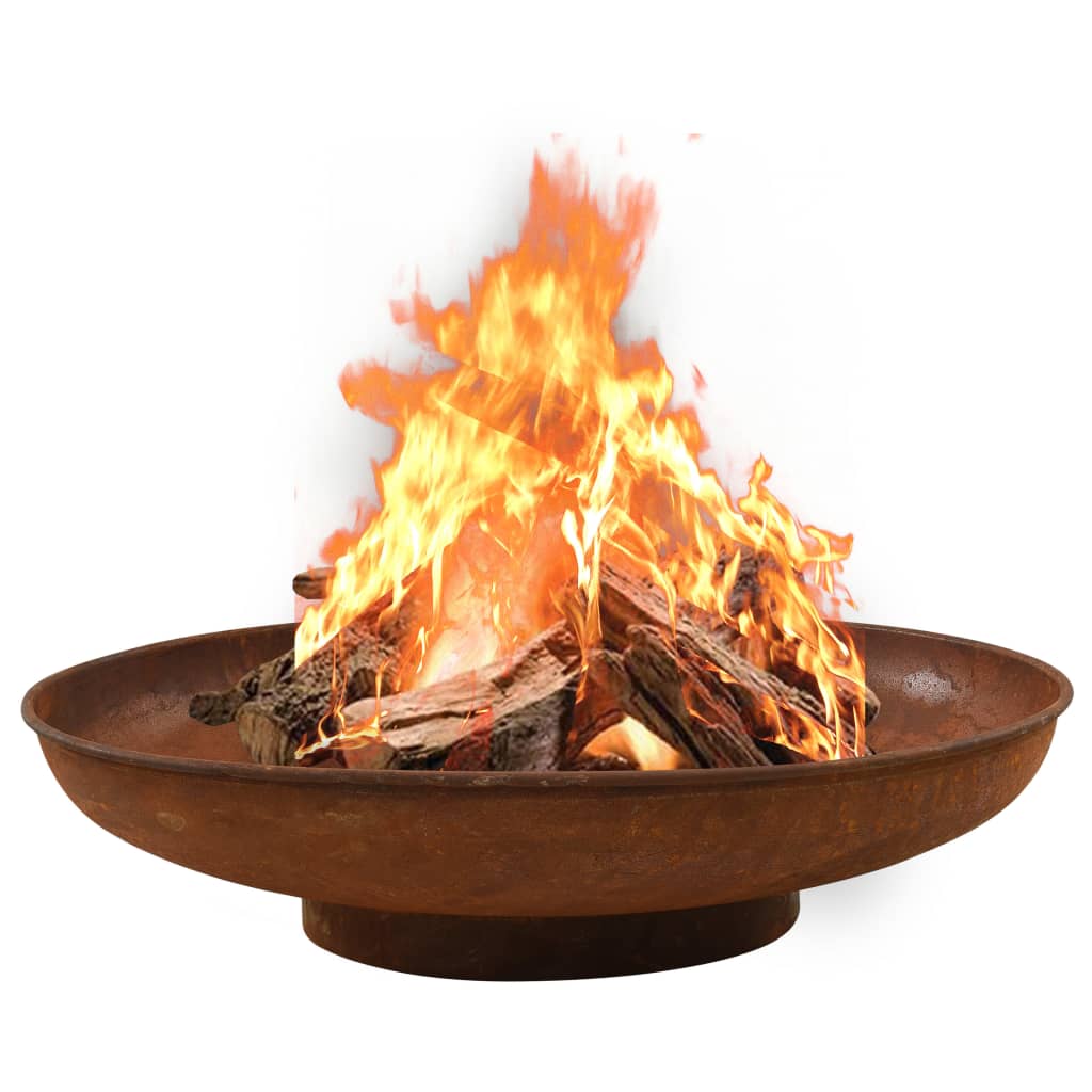 vidaXL Fire Pit Fireplace Outdoor Patio Heater Garden Furnace Fire Bowl Steel