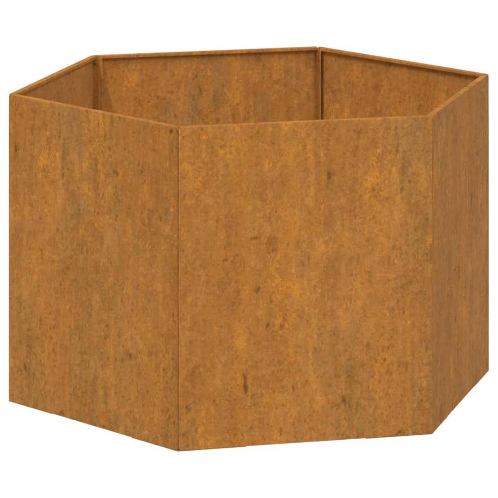 vidaXL Planter Stand Outdoor Garden Raised Bed Flower Box Rusty Corten Steel