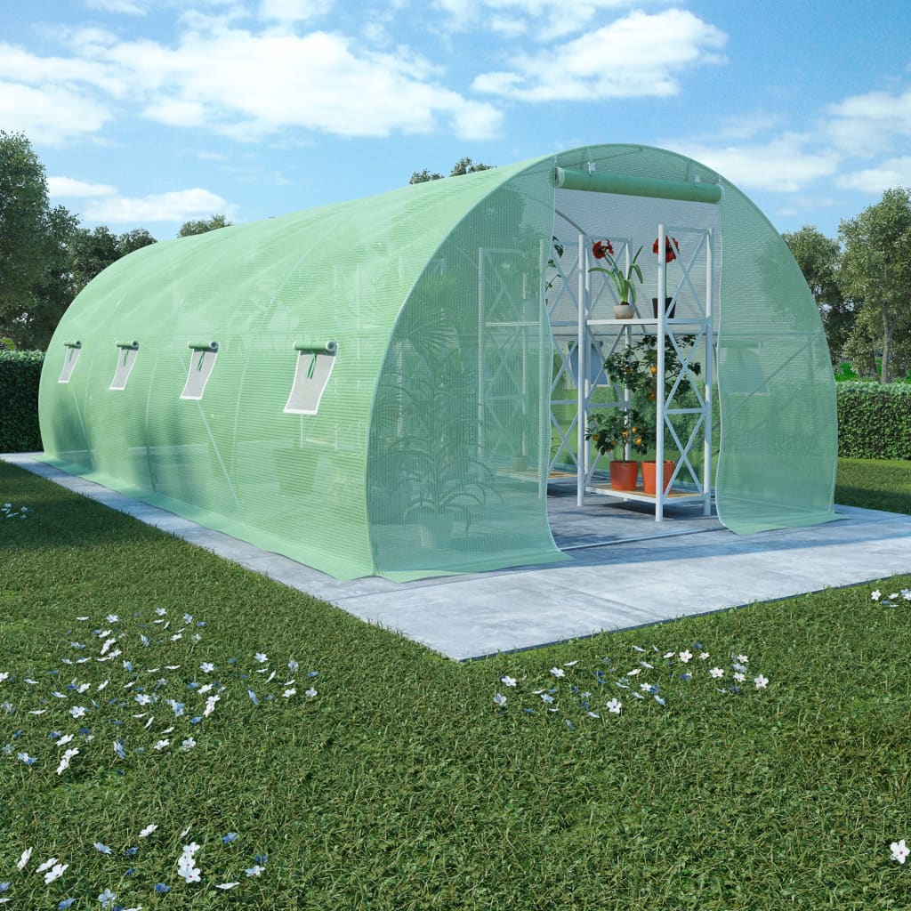 vidaXL Greenhouse Outdoor Grow House Green House for Plant Growing Gardening