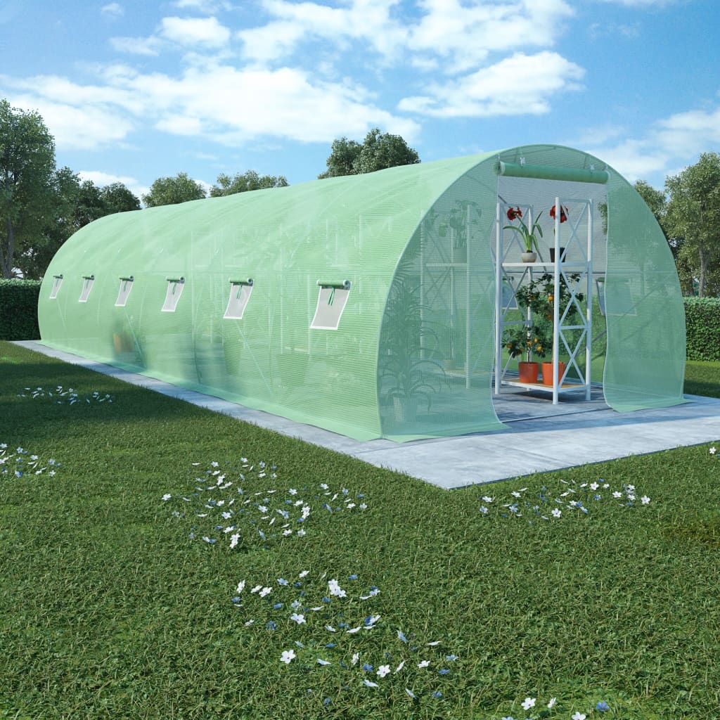 vidaXL Greenhouse Outdoor Grow House Green House for Plant Growing Gardening