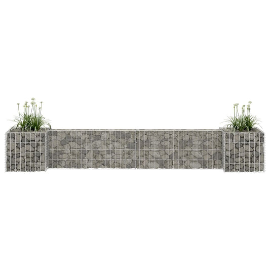 vidaXL Gabion Wall Gabion Retaining Wall Gabion Basket Cage Galvanized Steel