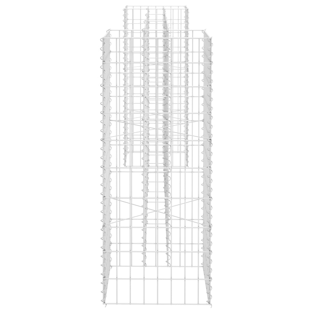 vidaXL Gabion Wall Gabion Retaining Wall Gabion Basket Cage Galvanized Steel