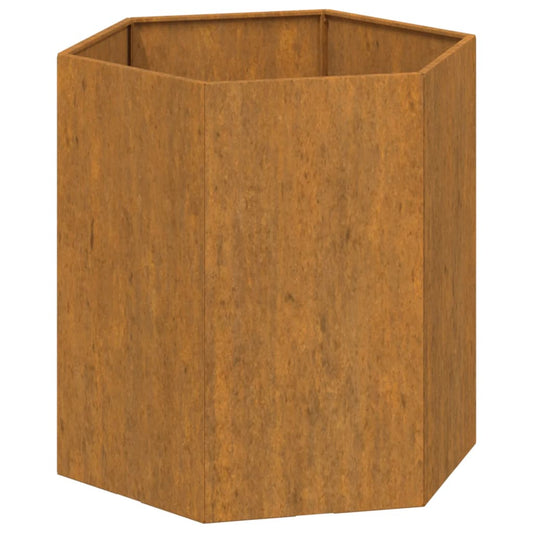 vidaXL Planter Stand Outdoor Garden Raised Bed Flower Box Rusty Corten Steel