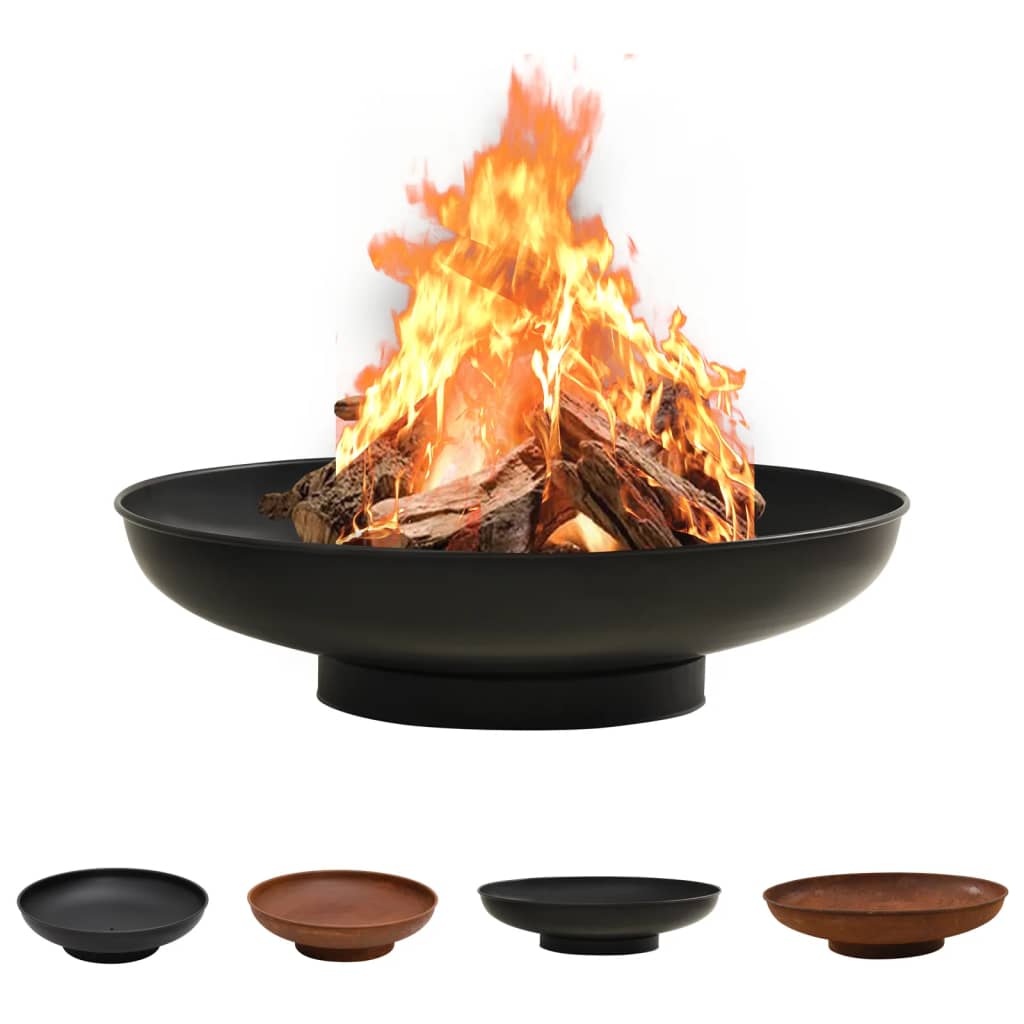 vidaXL Fire Pit Fireplace Outdoor Patio Heater Garden Furnace Fire Bowl Steel